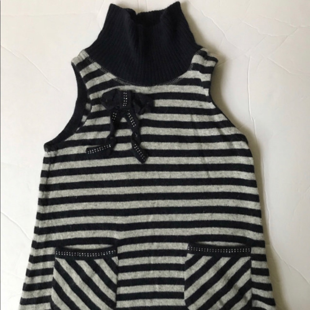 Monnalisa striped turtle neck Girls Sweate…